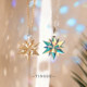 Sun Catcher Tyndall Effect Crystal Glass Ornament Snowflake Cubic Crystal Refraction Desktop Ornament Prismatic Mirror