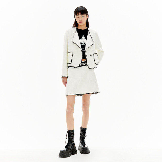 REVAN Revan Outlet Winter Sporty Tweed Skirt RU91501214
