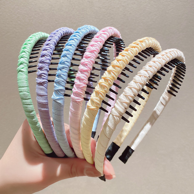 Children's hairband female 2025 new girl's toothed anti-slip headband does not strangle the head primary school students crush hairpin headwear