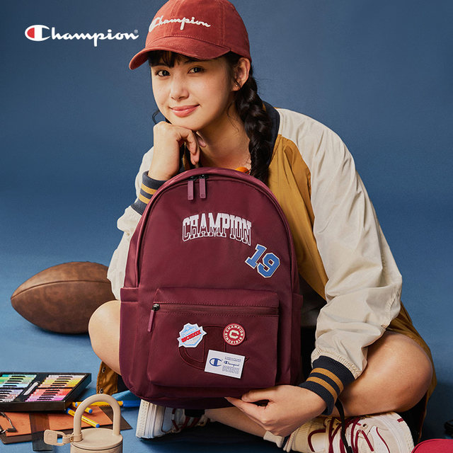 Champion champion backpack women's summer new canvas bag backpack schoolbag men