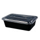Thickened one takeaway plastic 500 -square -meter transparent packing box fast lunch box lunch box lunch box anti -leakage soup bowl
