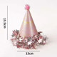 Super sparkly girl pink star tassel birthday hat new party birthday headwear atmosphere photo props decorations