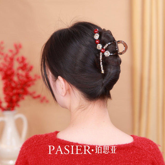 Bosia sugar cube hair clip for women with half-tied hair on the back of the head, small size grab clip new light luxury versatile bangs hair clip headdress