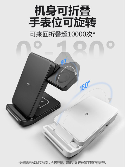 Three-in-one wireless charger suitable for Huawei Mate70ProP60PuraX Honor Mobile FreeBudsPro2 Headphones Watch4GT5 Watch Multifunctional Vertical Special Fast Charging Stand