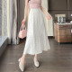 Awakening Paradise Spring High Waist Slim and Fresh Floral Dress Long Skirt Versatile Sweet Skirt Printed Umbrella Dress
