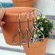 Stainless steel hook for gardening wall-mounted flower pots, suitable for displaying succulent green plants and hanging them easily