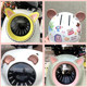 Helmet top decoration cat ears accessories scooter three-dimensional stickers electric car diy decoration accessories