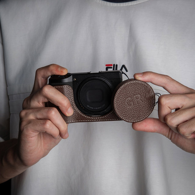 
Suitable for Ricoh GR3/GR3X Leather Case Genuine Leather Base GR4 Camera Protective Case GR3 Protective Case Camera Bag
