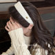 Autumn and winter gold label wide-brimmed headband for women 2025 new high skull headband for washing face and pressing hair, fashionable and stylish hairpin hair accessory