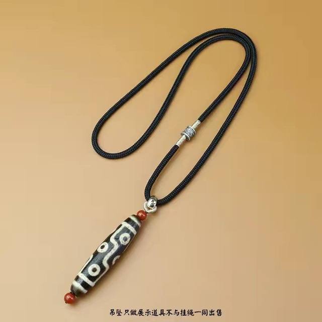 High-end pendant lanyard high-end fixed necklace rope twelve zodiac guardian angel dzi beads vertical wear for men and women