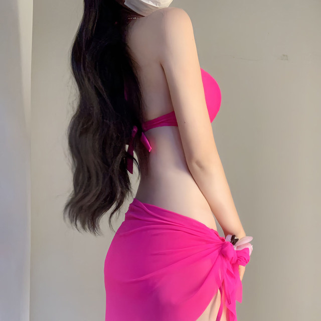 2025 new style split push-up sexy cover-up, sun protection bikini, stunning plus size swimsuit for women, hot spring, seaside vacation