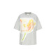 24 Spring and Summer New Product Tulip pattern Really silk gray/white short sleeves