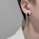 Cross ear clip men without ear piercings cold style handsome men single earrings high-end sense cool boy earrings