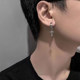 Cross ear clip men without ear piercings cold style handsome men single earrings high-end sense cool boy earrings