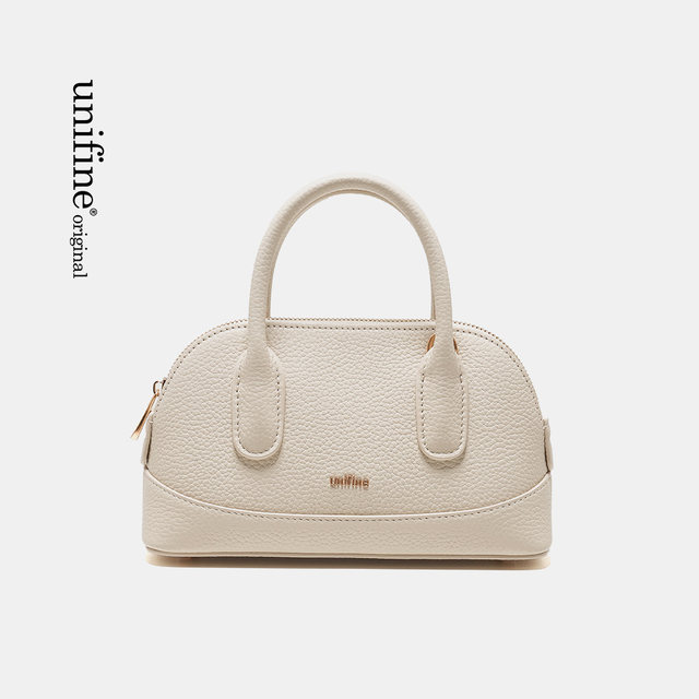 UNIFINE original design first-layer cowhide frog bag single shoulder crossbody handbag women's shell bag autumn new style