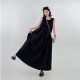 Wu Tongtong blue sleeveless vest dress for women in summer new style of seaside vacation style loose slim A-line long skirt