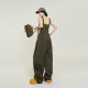 Wu Tongtong embroidered wide-leg straight-leg denim overalls for women in summer Korean design, loose and slim versatile trousers