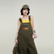 Wu Tongtong embroidered wide-leg straight-leg denim overalls for women in summer Korean design, loose and slim versatile trousers