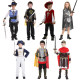 Halloween Children's Men's and Women's Performance Clothing Prince King Arab Warrior Knight Warrior Cos Performance Clothing
