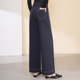 Middle-aged mothers wear spring and autumn new wide-leg pants for women with high waist slim straight-leg pants loose and tight waist casual jeans