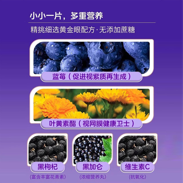 
Beijing Tongrentang Blueberry Lutein Authentic Official Flagship Store Special Ester Tablet Capsule Candy for Middle-aged and Elderly Adults