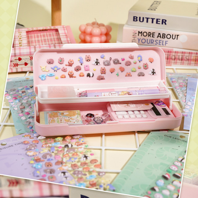 Japanese cute little animal food 3d three-dimensional bubble stickers for children girls mobile phone case decoration small nose stickers