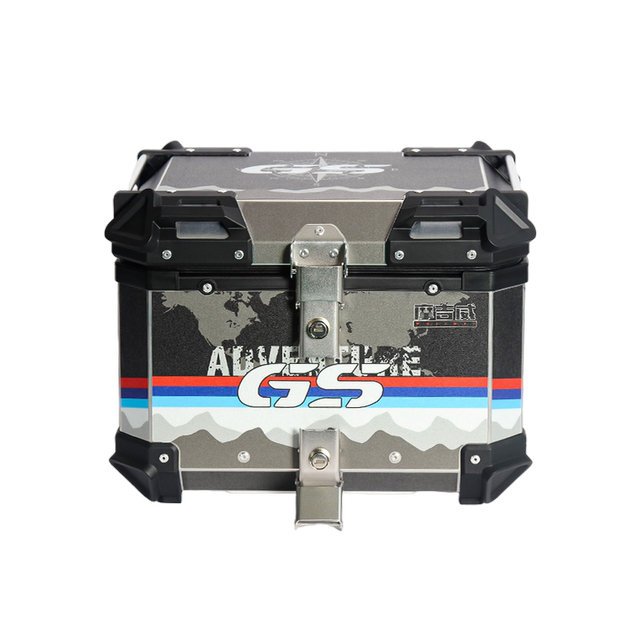 Motorcycle trunk aluminum alloy trunk scooter large capacity rear trunk electric vehicle No. 9 Maverick battery car
