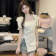 Large size fat mm pure desire square neck short-sleeved T-shirt for women 2025 summer new style slim and versatile irregular hot girl style