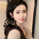 2025 new high-end Autumn and Winter exquisite plush hair clip headdress for women