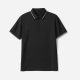 Breathable and comfortable silk cotton ball ground mesh classic POLO neck short-sleeved T-shirt for men MZT08005
