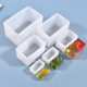 diy crystal glue silicone mold epoxy resin AB glue rectangular ornaments handmade materials plant insect specimens