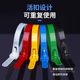 Retractable buckle nylon cable tie removable removable color plastic gardening cable tie reusable buckle