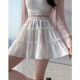 
Large size fat mm new cake short skirt for women in summer skirt, slim high waist, fashionable and versatile small A-line skirt