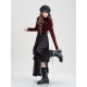 Pubang people irregular spliced ​​mesh skirt for women 2025 summer new design high waist mid-length skirt