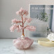 Natural pink crystal tree desktop ornaments peach tree bedroom study office home pink girl heart raw stone demagnetization