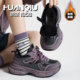 Global Purple Daddy Shoes Women's 2025 New Autumn and Winter Fleece Casual Shoes Popular Thick Sole Versatile Sneakers