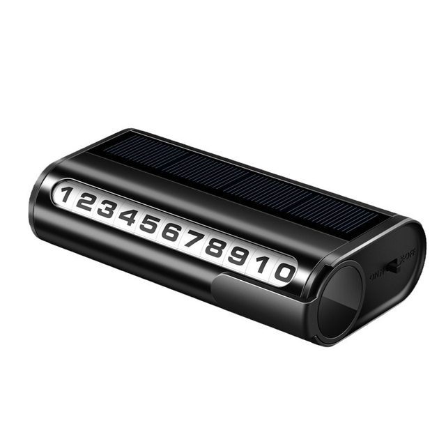 Car temporary parking sign car phone number plate solar energy luminous car moving supplies car parking number retention device