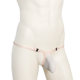 Transparent sexy underwear for men, mesh breathable, men's silky and removable low waist sexy large bag T-trousers