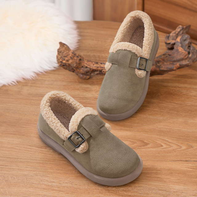 Old Beijing cotton shoes for women in winter 2025 new Doudou mother shoes warm non-slip plus fleece snow boots thickened cloth shoes
