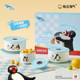 
A little naughty x Pingu official IP authorized ceramic fresh-keeping bowl medium size
