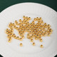 
100 pieces price 14K gold-filled color-preserving gold beads loose beads silver beads round beads separated beads diy beaded bracelet necklace accessories