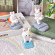 Rabbit lazy mobile phone stand desktop ornament creative cute cartoon office tablet ipad universal support stand
