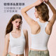 Women's underwear gathered small breasts without steel rings I-shaped beautiful back straps without marks in summer wear thin sports vest bra
