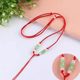 Buy one get one free one -to -one pendant necklace rope can adjust the pendant rope handmade woven high -end red rope to wear jade pendant hanging neck
