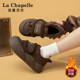 La Chapelle thick-soled snow boots for women 2025 new winter Velcro plus velvet sneakers Maillard maternity cotton shoes