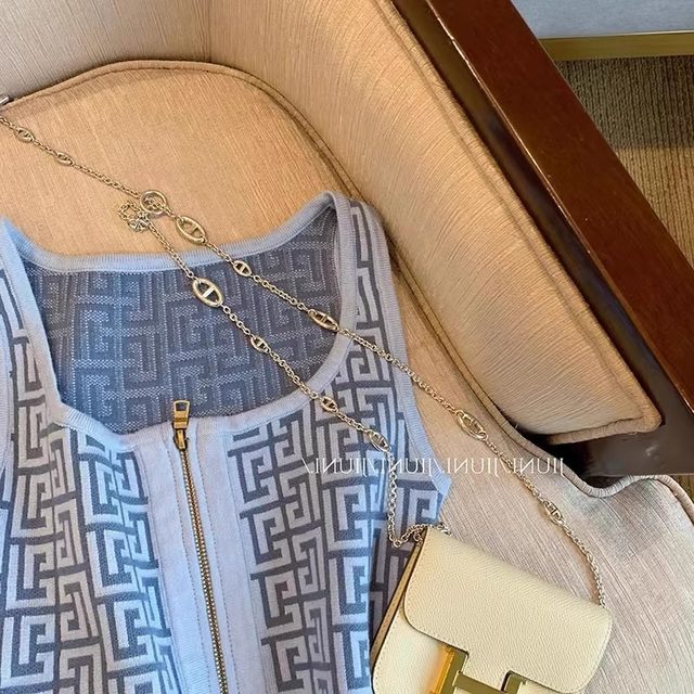 Outlet! Brand discount 2024 summer new style knitted jacquard zipper camisole short top