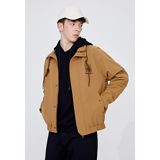 Navigare Italian sailing green stand -up collar jacket Men's spring casual loose tide brand eggplant
