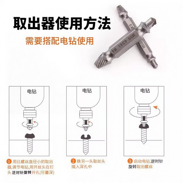 Broken wire extractor, screw broken head removal, broken sliding wire, sliding tooth taper wire tapping device, rusty sliding wire rewinder