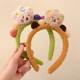Cute bear face wash hair band for women with facial mask special makeup plush hair bundle headband headband headband bear headband