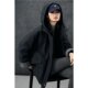 Basic House/Baijiahao hooded workwear down jacket plaid splicing loose blazer jacket to keep warm in winter